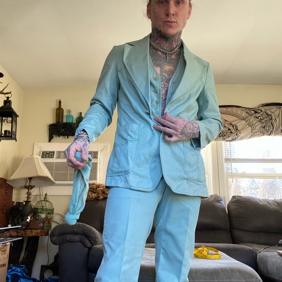 “Jeans joint” vintage 3 piece suit size 36 - Picture 3 of 5